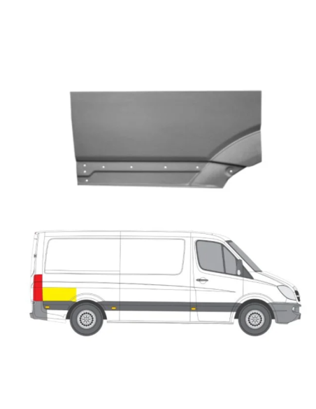 Mercedes Sprinter 06-13 remontdaļa sānam R augšas daļa aiz riteņa bāze 3265